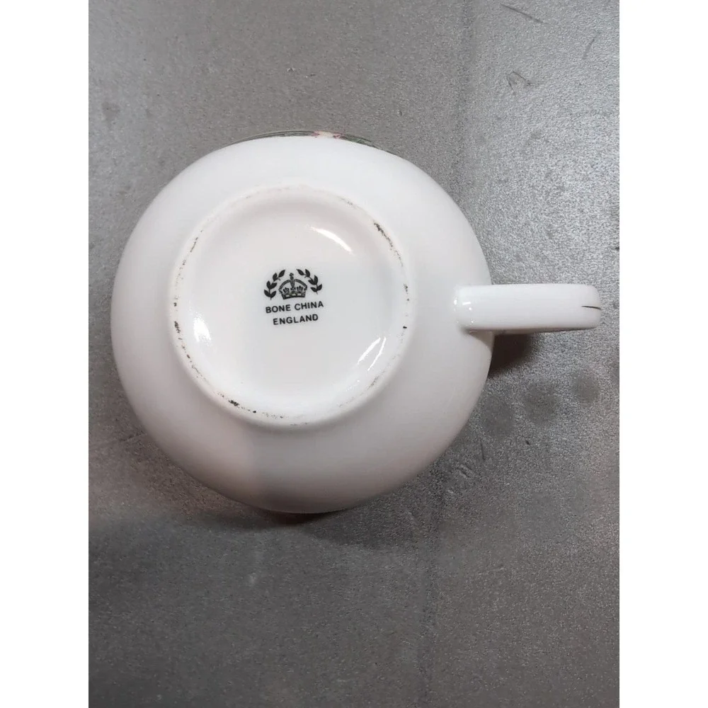 English Bone China Tea for One Set Yorkshire Terrier Yorkie & Kittens Gold Trim
